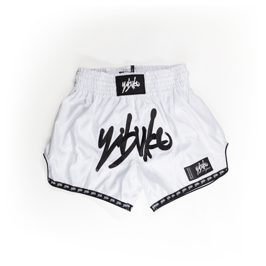 MUAY THAI SHORTS - white