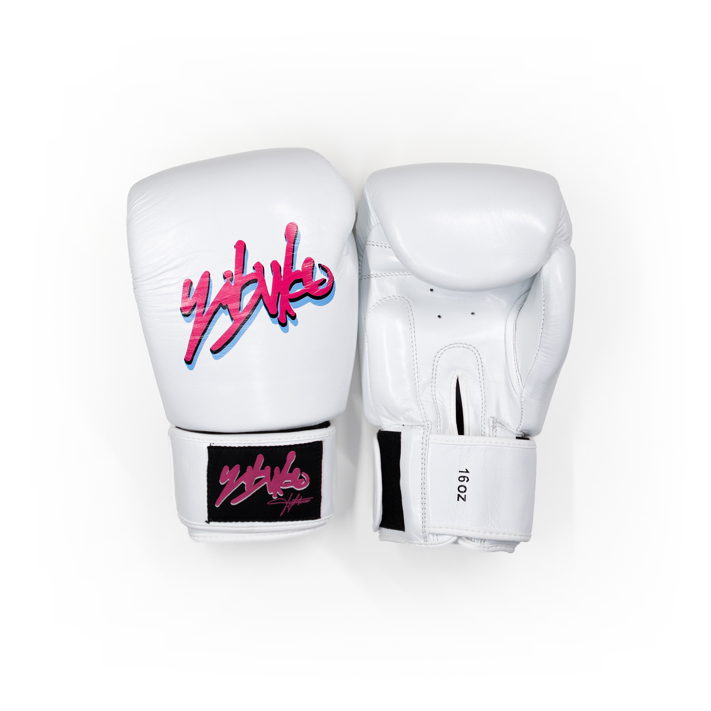 MUAY THAI GLOVES - white pink