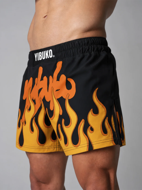 FIRE SHORTS (BLACK)